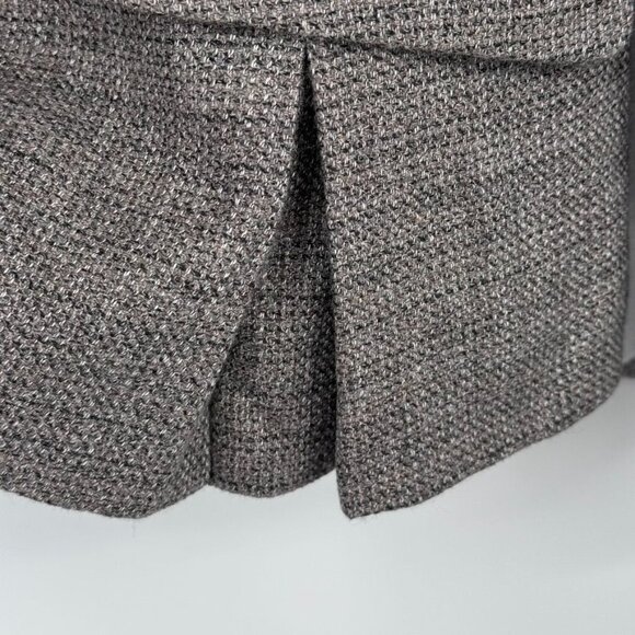 Talbots Italian Woven wool blend Womens Blazer Jacket Gray Tweed Size 12 - Picture 6 of 11